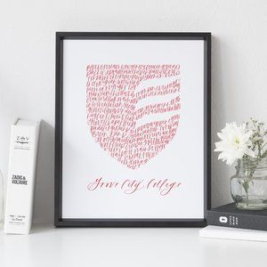 Grove City College Word Art